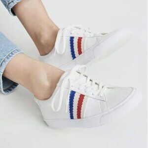 Loeffler Randall Sneakers with Red and Blue Stripes